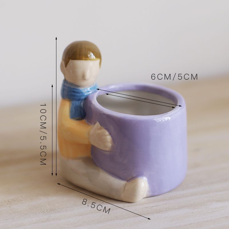 Cartoon Animal Ceramic Planter