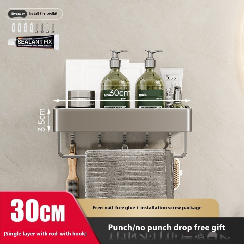 Wall-Mounted Bathroom Storage Rack