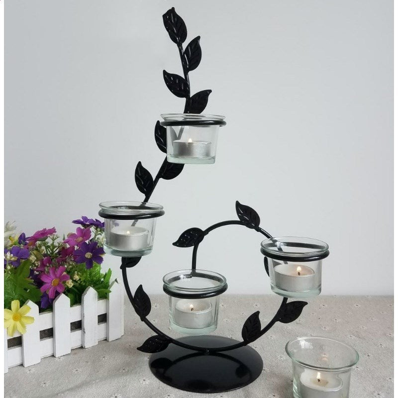 Iron Candle Holder — Romantic Home Decor
