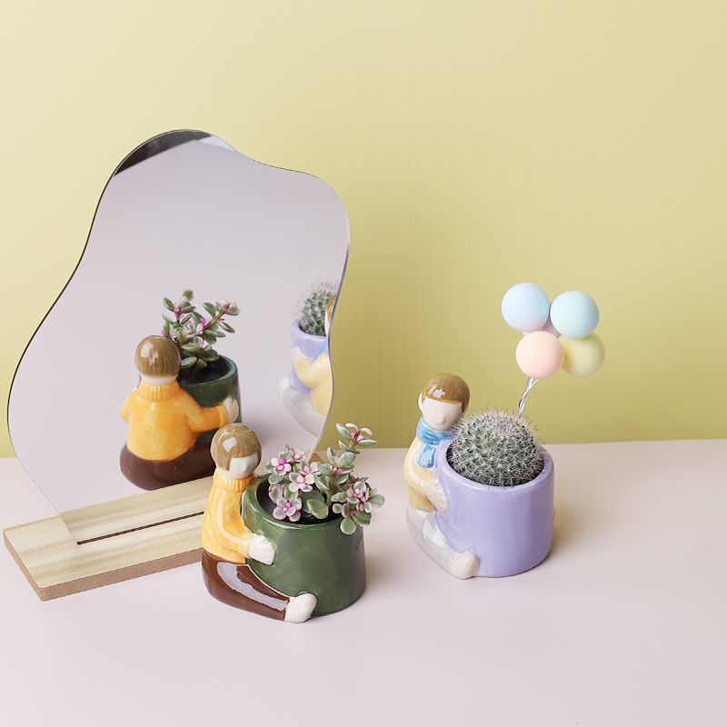 Cartoon Animal Ceramic Planter