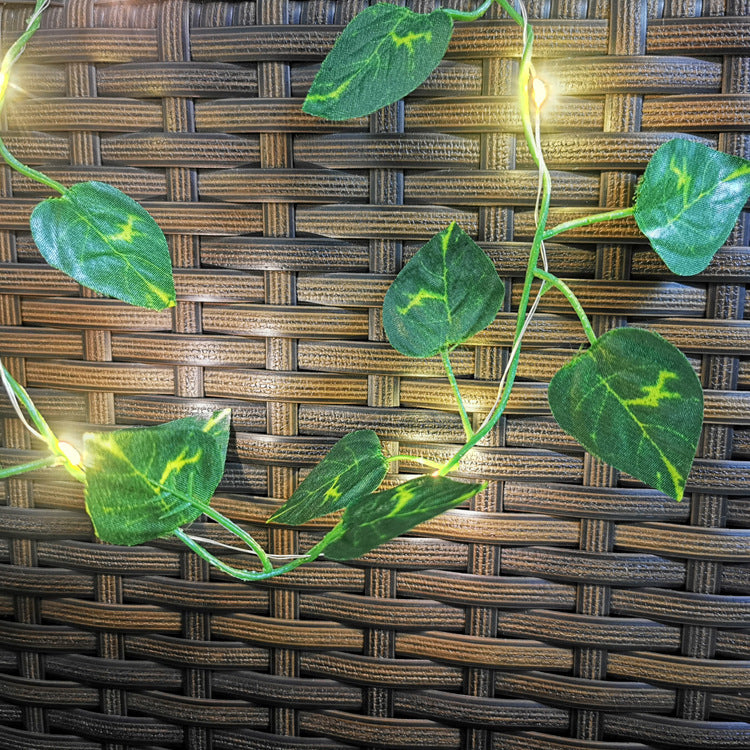 Green Leaf Copper Wire Fairy Lights