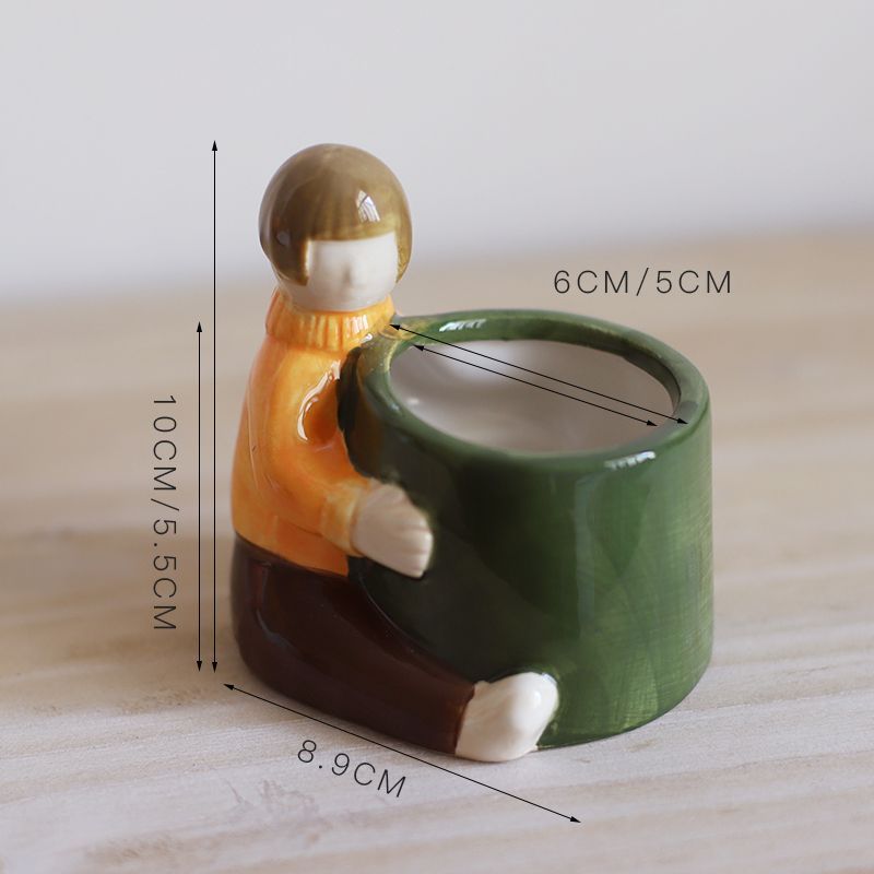 Cartoon Animal Ceramic Planter