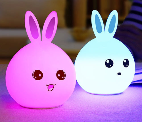 Bunny Night Light — Color Changing Touch Lamp