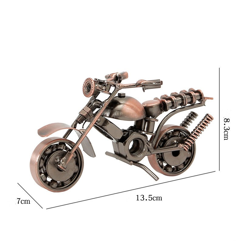 Vintage Motorcycle Metal Pendant Decor