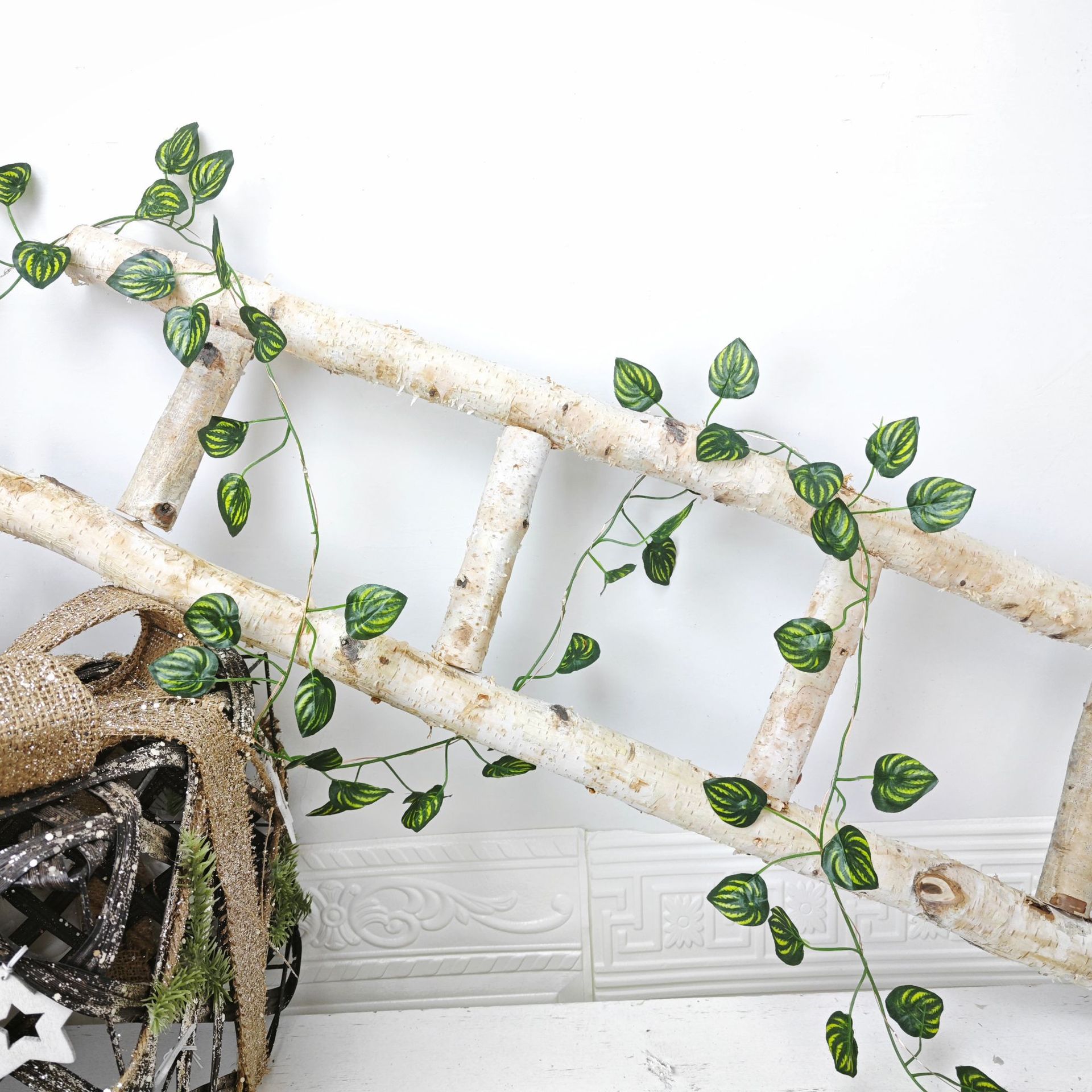 Green Leaf Copper Wire Fairy Lights