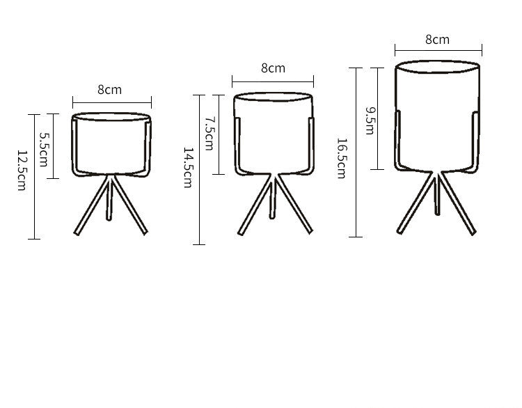 Gold Iron Flower Pot Stand