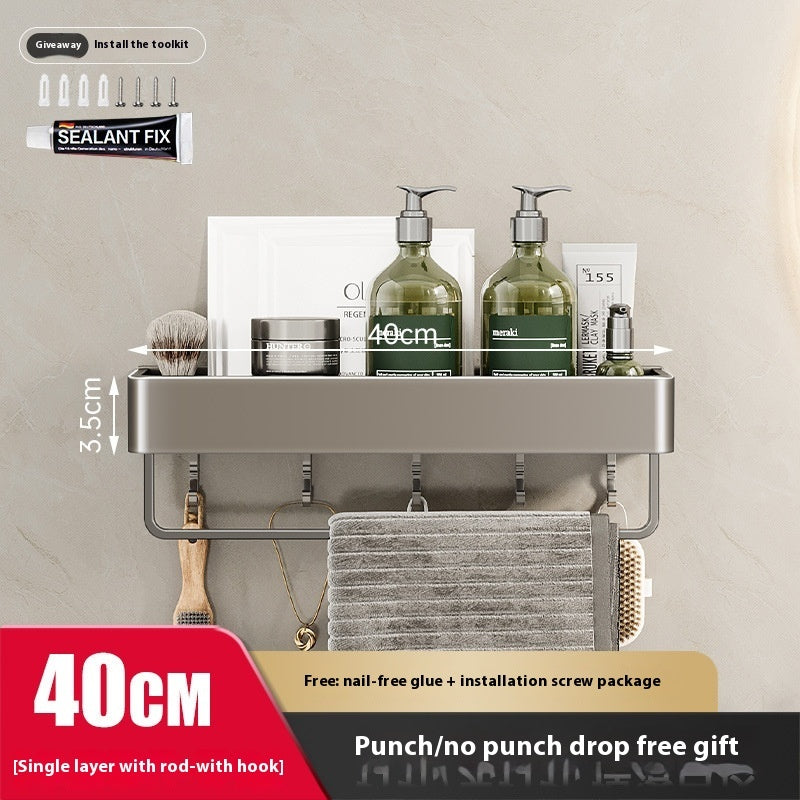 Wall-Mounted Bathroom Storage Rack