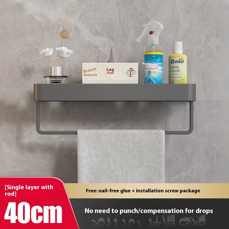 Wall-Mounted Bathroom Storage Rack