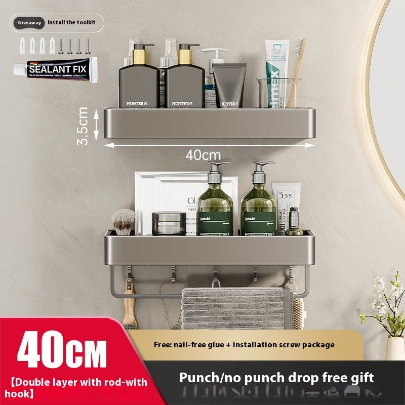 Wall-Mounted Bathroom Storage Rack