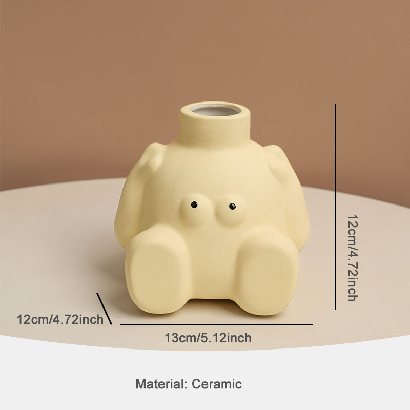 Nordic Abstract Human Ceramic Vase