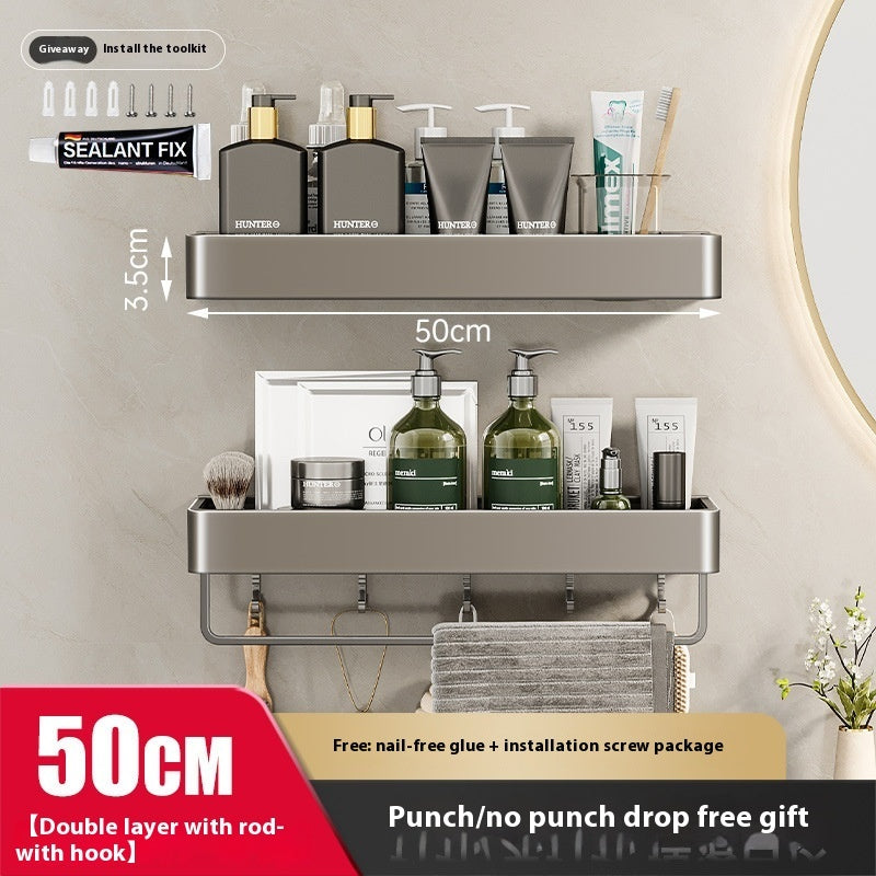 Wall-Mounted Bathroom Storage Rack