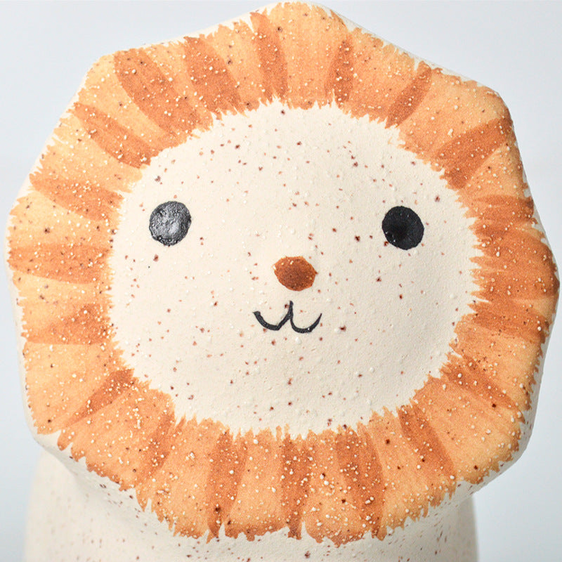 Lion Ceramic Garden Planter